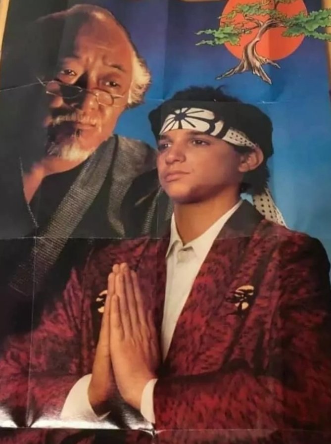 dumpster_bab's tweet photo. Daniel-san's first holy communion https://t.co/OffIc6xplJ