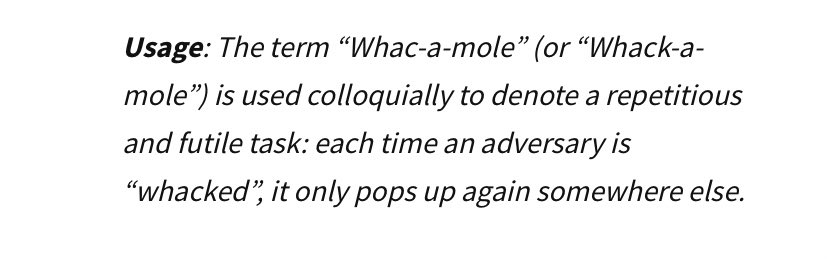 minimonistudios's tweet photo. the term whack a mole is often used as a comparison in  discussions around  “outsiders&amp; involves “whacking them back to its place”. Using it on Asian artists you aren’t slick . You can go fck yourself @Topps this term is often used when discussing immigration laws... https://t.co/siGhmUXmX9
