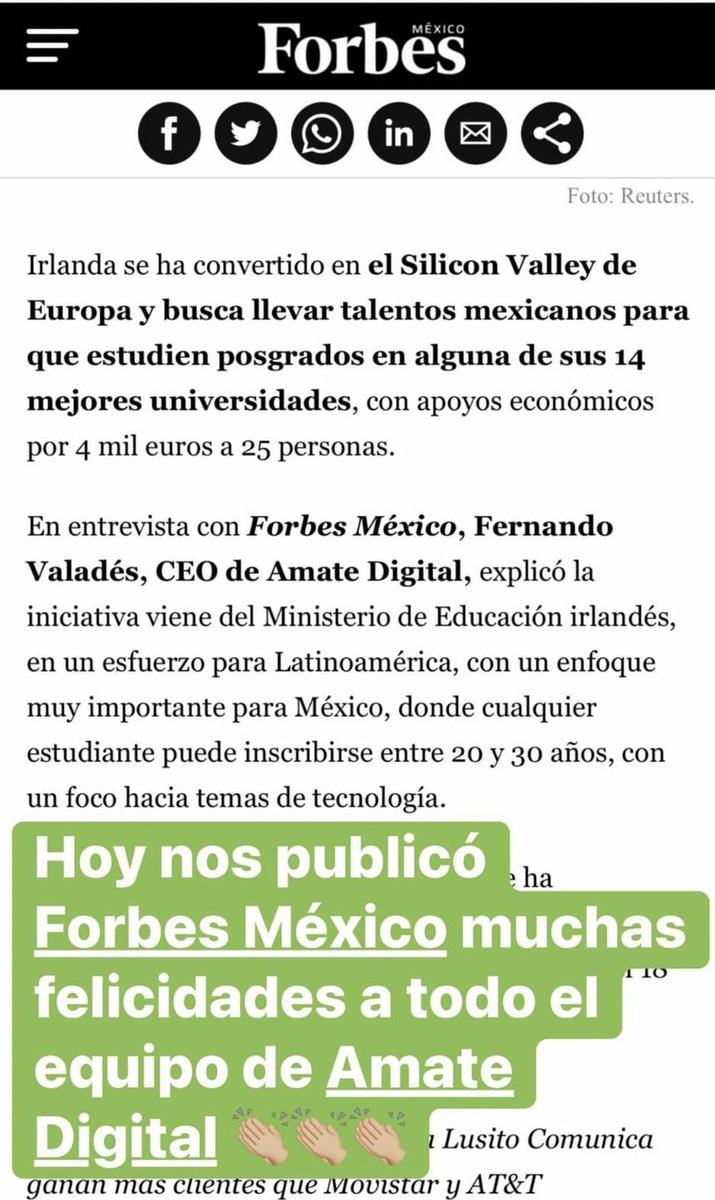 FernandoValades's tweet image. Es una muy buena oportunidad para continuar con tus estudios. Puedes registrarte en @IrelandLatam 🇮🇪 🇲🇽