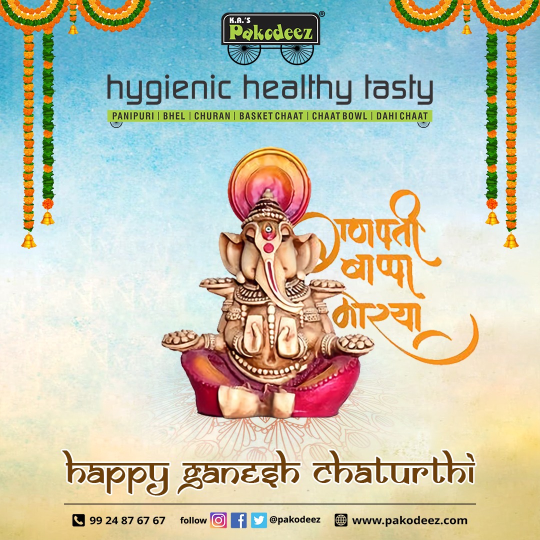 pakodeez's tweet photo. may the blessings of shree ganesha be with you and your family forever.
🙏happy ganesh chaturthi🙏

#festivaloftheday #ganeshchaturthi #lordganesha #bappa #ganpatibappamorya #panipurilovers #pakodeez #pakodeezahmedabad https://t.co/46cs5RCBvx