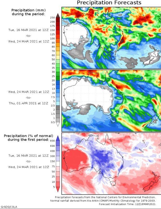 GrainwiseAu's tweet photo. Exciting rainfall event seems to be on the way for the east coast! 

How will this effect current &amp; new crop grain prices? 

If you’re looking to price your grain, today give us a call on 5022 7888 https://t.co/dNK03MwYXv