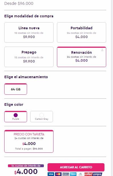 Ponelo_CL's tweet photo. tio wom, al comprar el redmi 9 por su pagina, al seleccionar con renovación, luego al agregarlo al carro y querer pagar, me sale 118.000, siendo que en la oferta sale 96.000... que pasa aca tio wom
 @womchile https://t.co/9xHuSRx2Z3