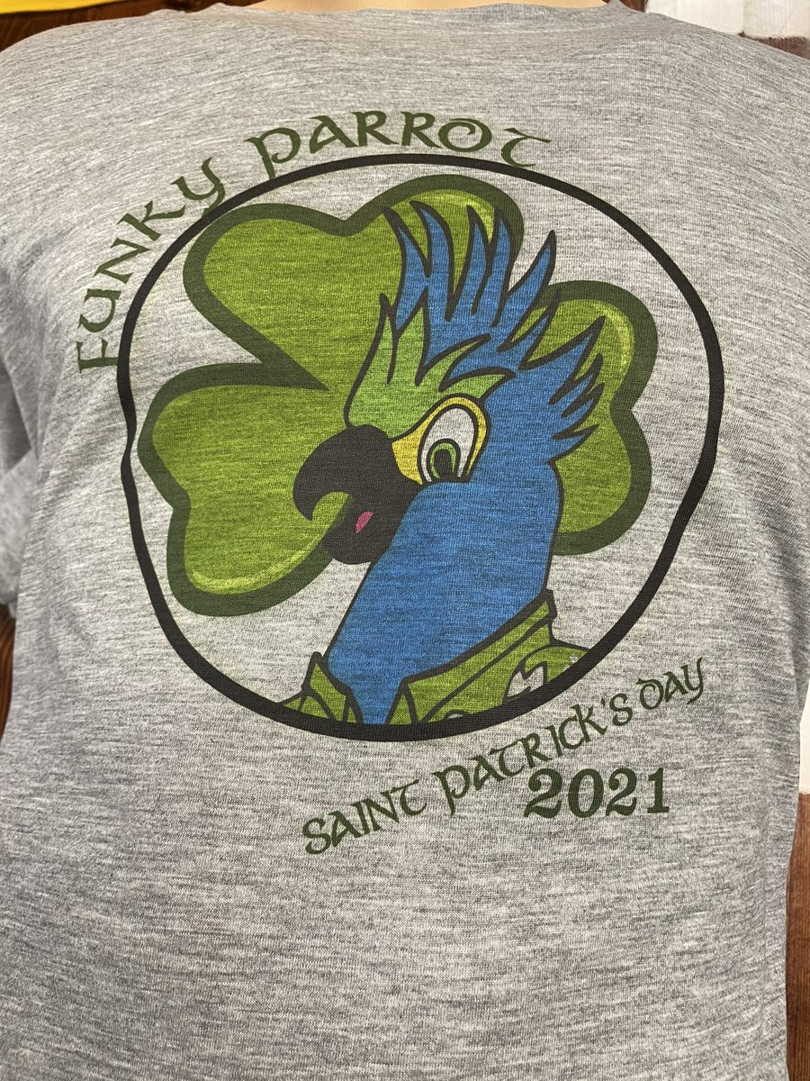 funky_parrot's tweet photo. Check out Funky Parrot Printing’s Facebook page @funkyparrotprinting for a chance to win one of these St. Pat’s Day t-shirts. Hurry! We are drawing our winners at 3:00 CST on St. Pat’s Day! https://t.co/c1BLAmiSmY