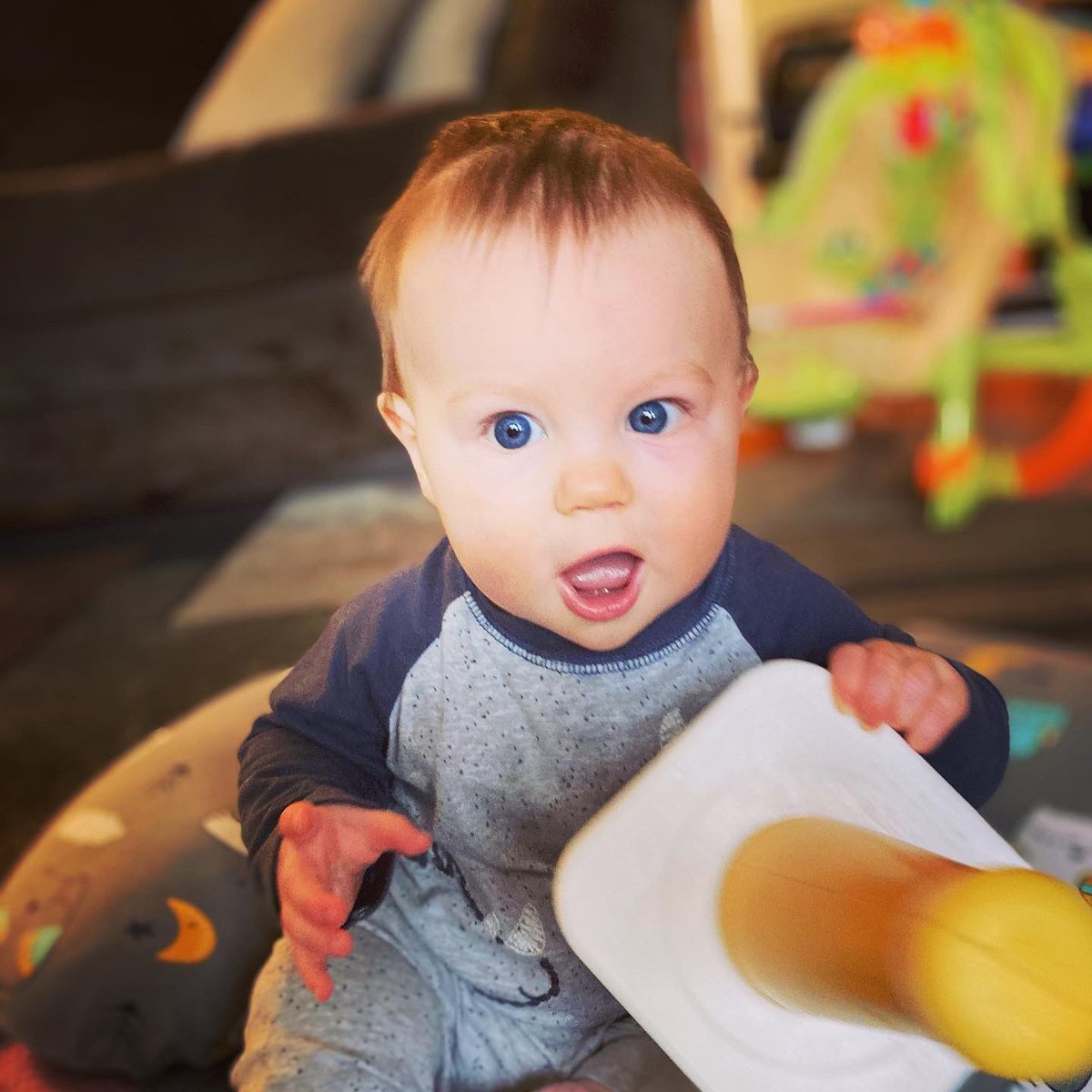 _S_Carroll's tweet photo. Sweet Callen...you warm my heart! #Callen2020 #almost8months https://t.co/yXhpqEXsDj