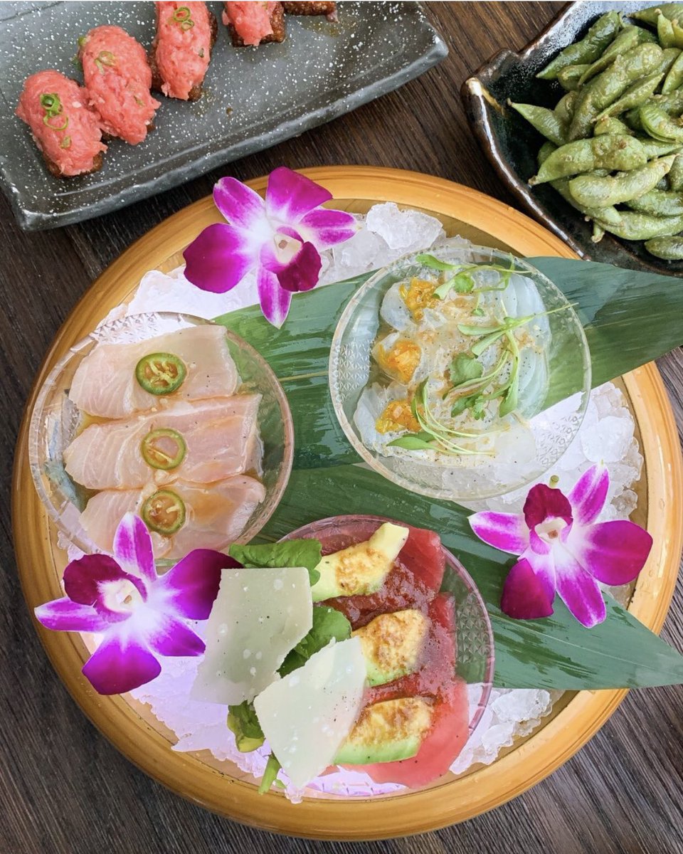 Carpaccio cravings <a href="/KatanaRobata/">Katana</a> 🙌🌺 Can’t decide on whether to start with the tuna, yellowtail or halibut... What’s your pick?
