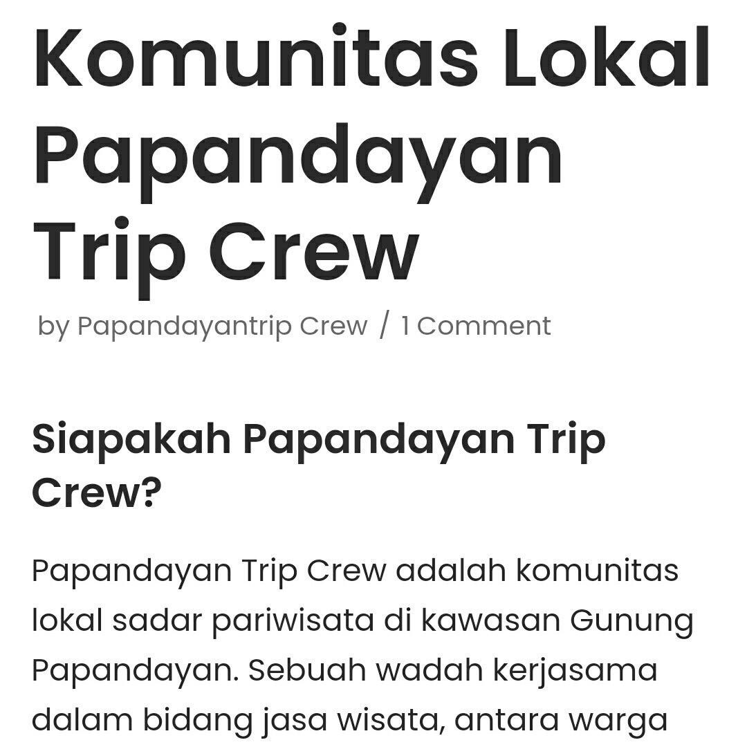 filosantaraINA's tweet photo. Maju berkembang bersama komunitas lokal di kaki Gunung Papandayan. Kegiatan wisata pendakian, harus bisa jadi sarana memajukan potensi masyarakat kaki gunung. Setidaknya begitu, sejak 8 tahun lalu perjalanan pertama kami ke Gunung Papandayan. https://t.co/3uVXs6MkxV
