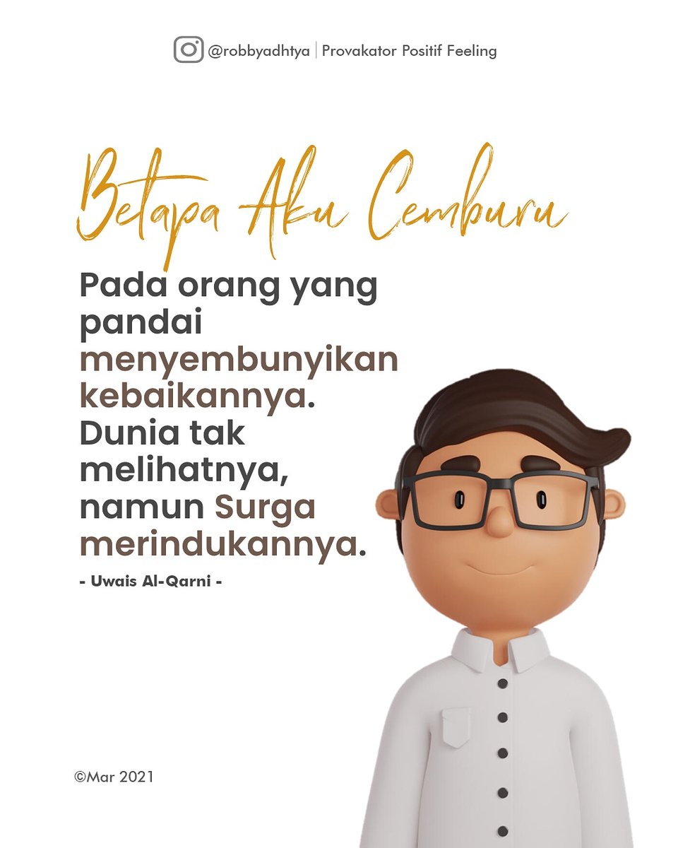 RobbyAdhtya's tweet photo. Pandai lah menyembunyikan Kebaikan-kebaikanmu sebagaimana engkau pandai menyembunyikan aib-aibmu.

#provokatorpositiffeeling 
#positiffeeling
#positivevibes https://t.co/aTDNkZfuUo