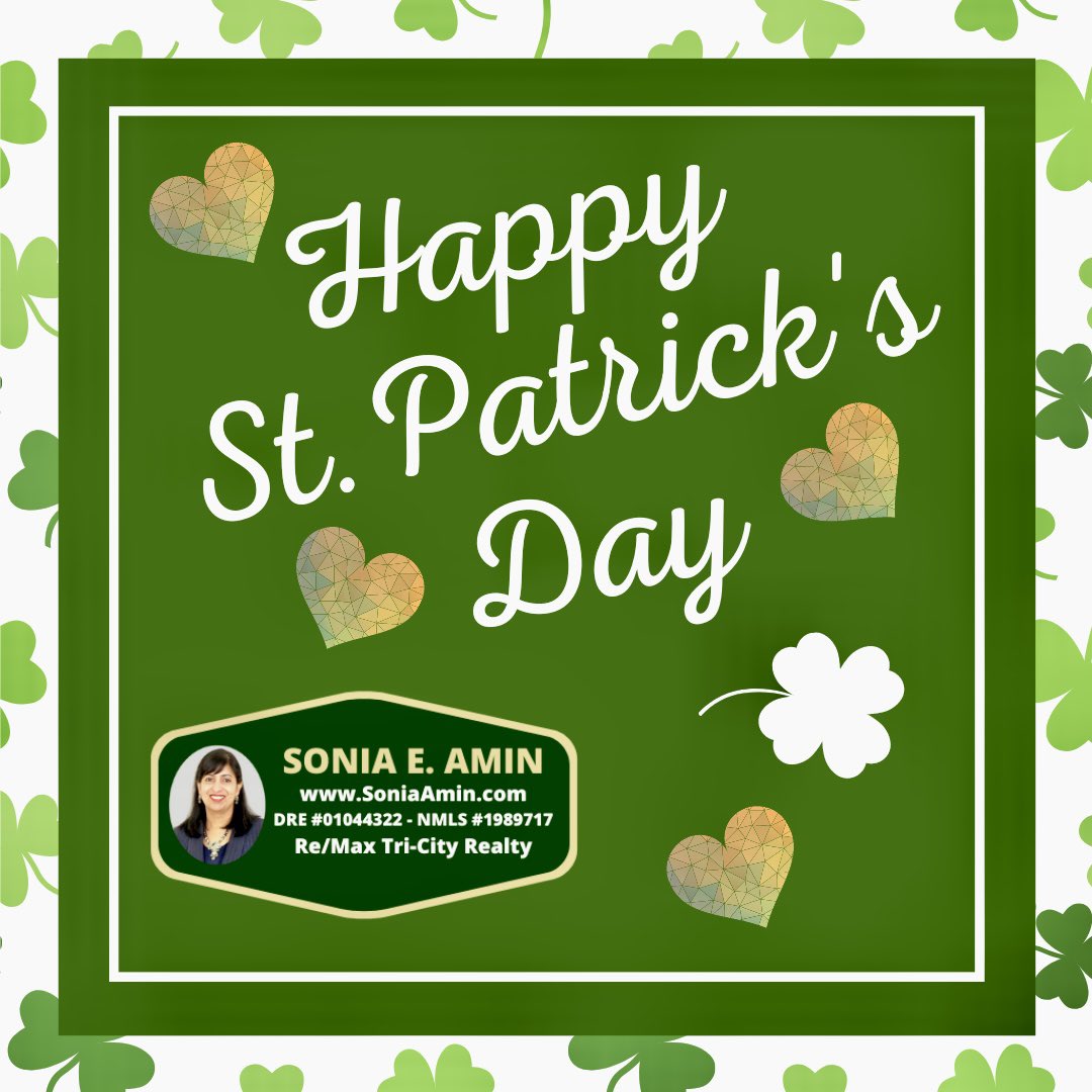 soniaamin's tweet photo. Happy St. Patrick’s Day! ☘️   Irish Blessing:  "A wish that every day for you will be happy from the start, and may you always have good luck and a song within your heart." https://t.co/TfihXqmasN