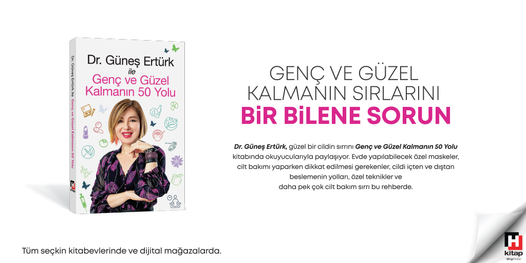 HurriyetAile's tweet photo. Genç ve Güzel Kalmanın Sırlarını Bir Bilene Sorun
Dr. Güneş Ertürk, güzel bir cildin sırrını Genç ve Güzel Kalmanın 50 Yolu kitabında okuyucularıyla paylaşıyor. https://t.co/EybW54XO5S https://t.co/7Rdyux9e9c