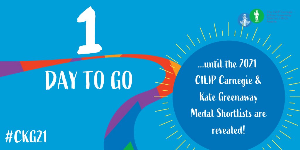CarnegieMedals's tweet image. Just ONE DAY to go until we reveal the 2021 Carnegie &amp;amp; Kate Greenaway shortlists! We can&apos;t wait to share these fantastic books with you. Stay tuned to discover your next outstanding reading experience! #CKG21 #BestChildrensBooks