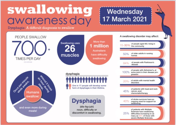 Job Title: Speech and Language Therapist 
Day to day job: Assessing and advising people about swallowing difficulties 
#Dysphagia 
#SwallowAware2021