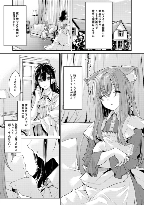 猫耳メイドさんとお嬢様(*'-`) 
