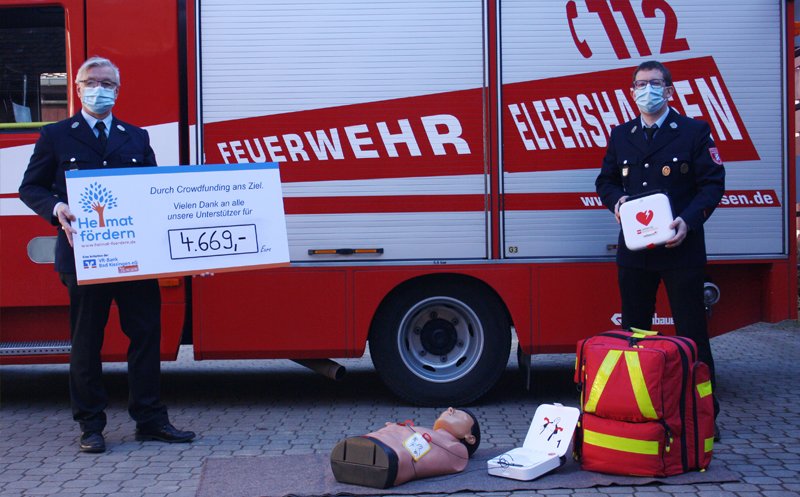 Der neue Lebensretter 💓💓💓
Dank dem Crowdfunding „Heimat fördern“ der VR-Bank Bad Kissingen konnte die Freiwillige Feuerwehr Elfershausen genug Spenden für einen AED sammeln. defiworld.de/news

#elfershausen #vrbankbadkissingen #spenden #crowdfunding #aed #lebensretter