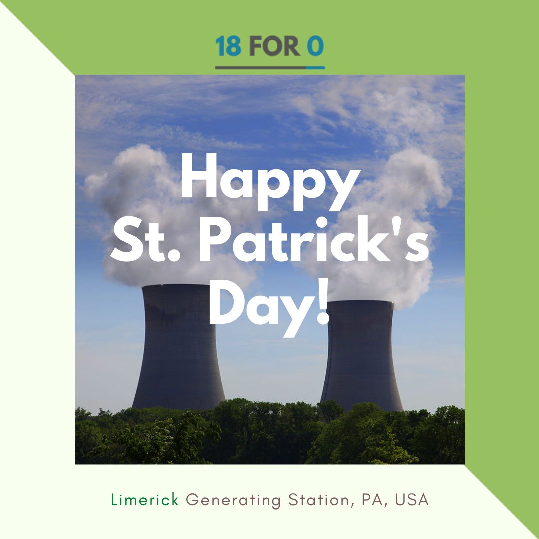 Limerick Generating Station's two nuclear reactors produce enough carbon-free electricity to power 2 million homes! 🏡💡💻

A little reminder of the far-reaching Irish influence ☘️

Happy Paddys Day!

@ExelonGen

#StPatricksDay #Ireland #Irish #nuclear #climateaction #netzero