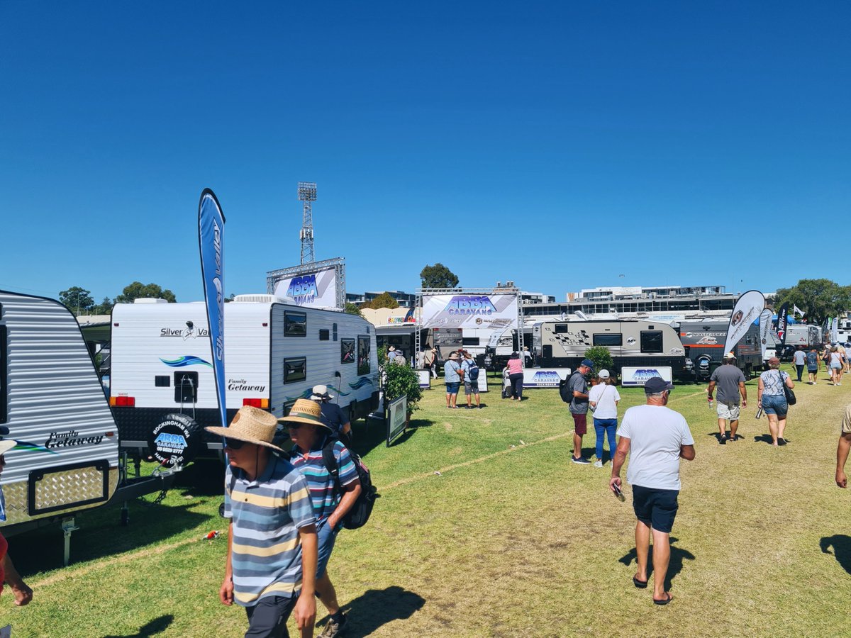 PerthCCShow's tweet image. Looking for a caravan, camper trailer or motorhome? 🚐
There is plenty to pick from here at the Perth Caravan &amp;amp; Camping Show!

We are here at Claremont Showground until Sunday!
Open 9AM-5PM daily.

#PerthCCShow21