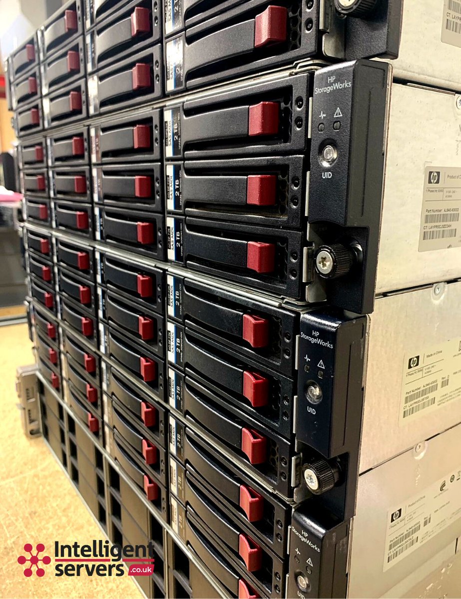 Renewtech_UK's tweet photo. Four #HP #StorageWorks D2600 DAS Arrays shipped to a hosting company in London this week. Each array is configured with 12x 2TB #HardDrives. 

The Arrays have been put through high performance testing and come with a three year warranty including remote setup and support! https://t.co/TwORZlEyXP