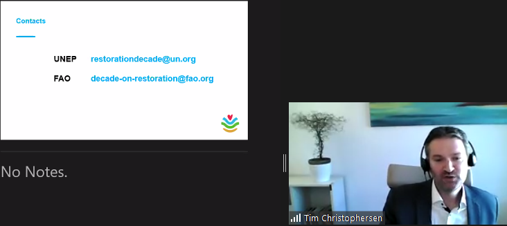 iyadabumoghli's tweet photo. Tim Christophersen @TimChristo lead of @UNEP Decade of Ecosystem Restoration #GenerationRestoration talking at the global conference organized by @UNEPFaith4Earth

#Faith4Earth
#EmpowerForClimate
#TogetherForEnvironment
#PeopleAndPlanet
#Faith4Earth https://t.co/lrnEjfuDKr