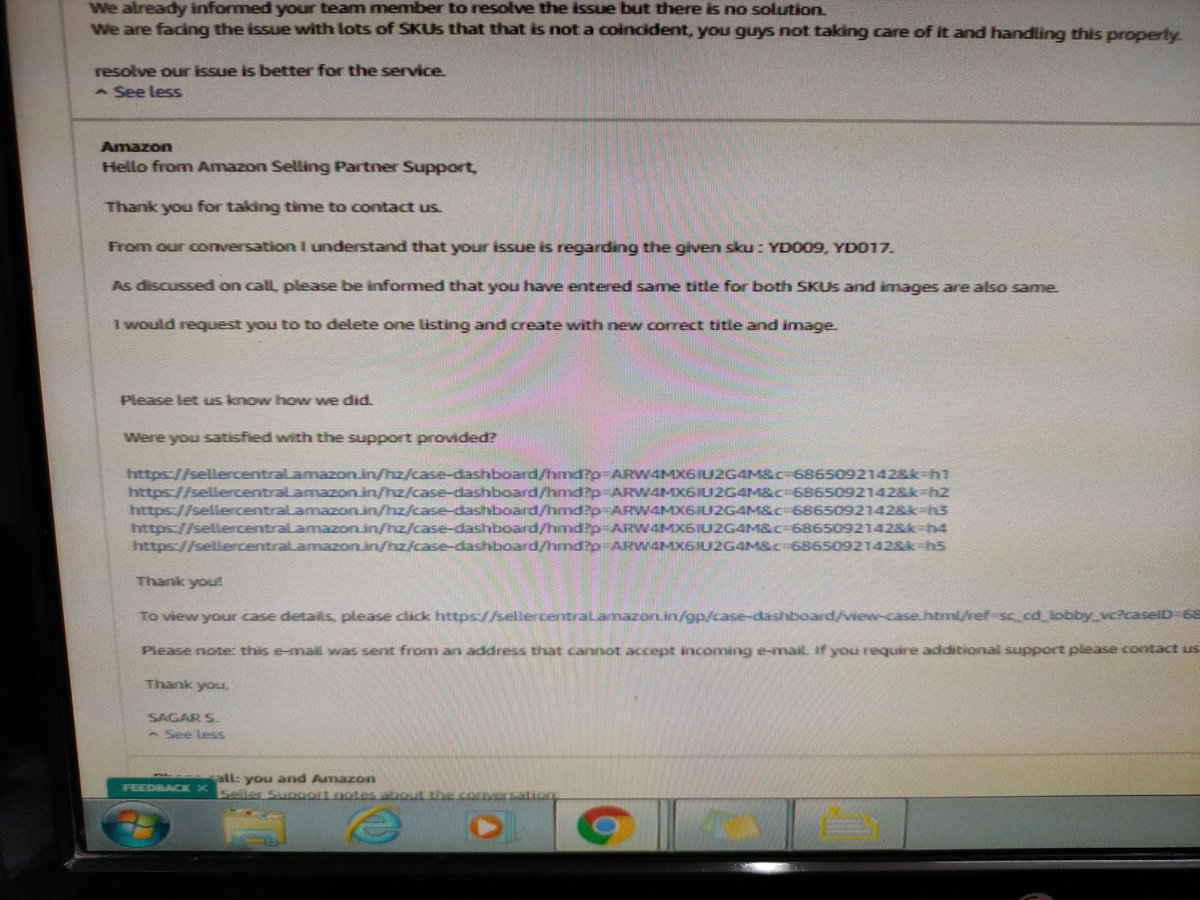 rakeshvmishra's tweet image. @amazonIN @sellersupport is not anymore in mood to resolve issues, and they are just closing the complain by using copy paste answer.
#AmazonBadSellerSupport #AmazonBadService #Trending #DigitalMarketing #PPC