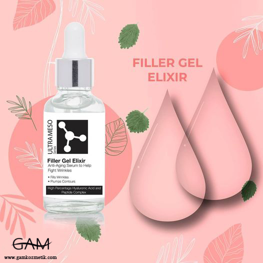 Etkinliği bilimsel çalışmalarla kanıtlanmış, kırışıklıklara karşı etkili profesyonel seviyede bir serum; Filler Gel Elixir.
Hyalüronik Asit ile cildi nemlendirir ve ince kırışıklıkların açılmasını sağlar.