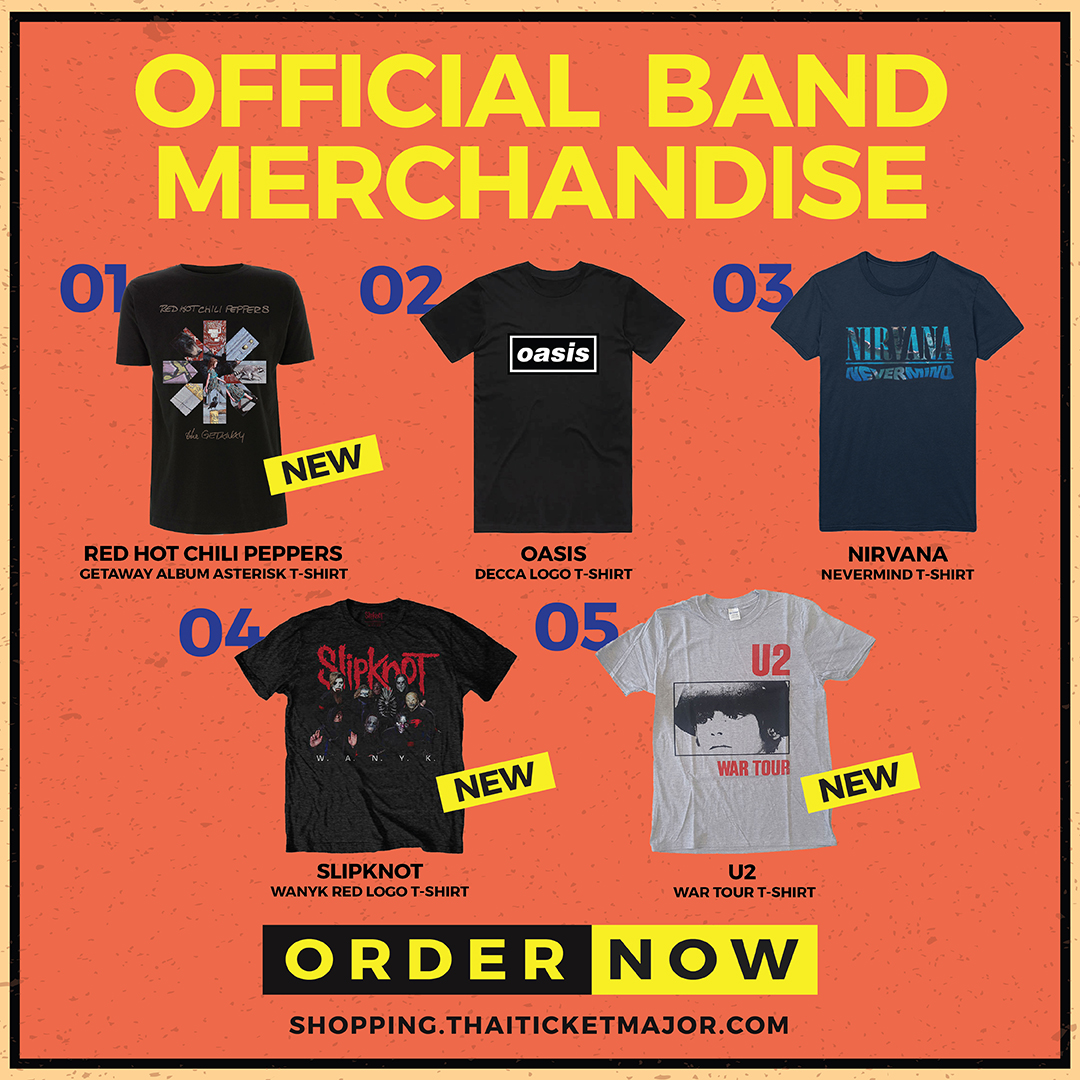 ใครยังตัดสินใจไม่ได้💥💥 วันนี้เราได้ทำการ TOP PICKS 🏅เสื้อ OFFICIAL BAND MERCHANDISE ประจำเดือน
