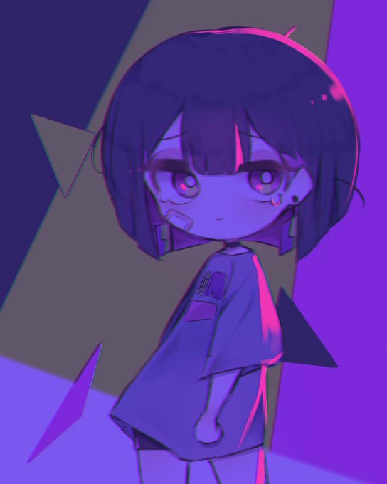「イヤリング 紫」のTwitter画像/イラスト(人気順)