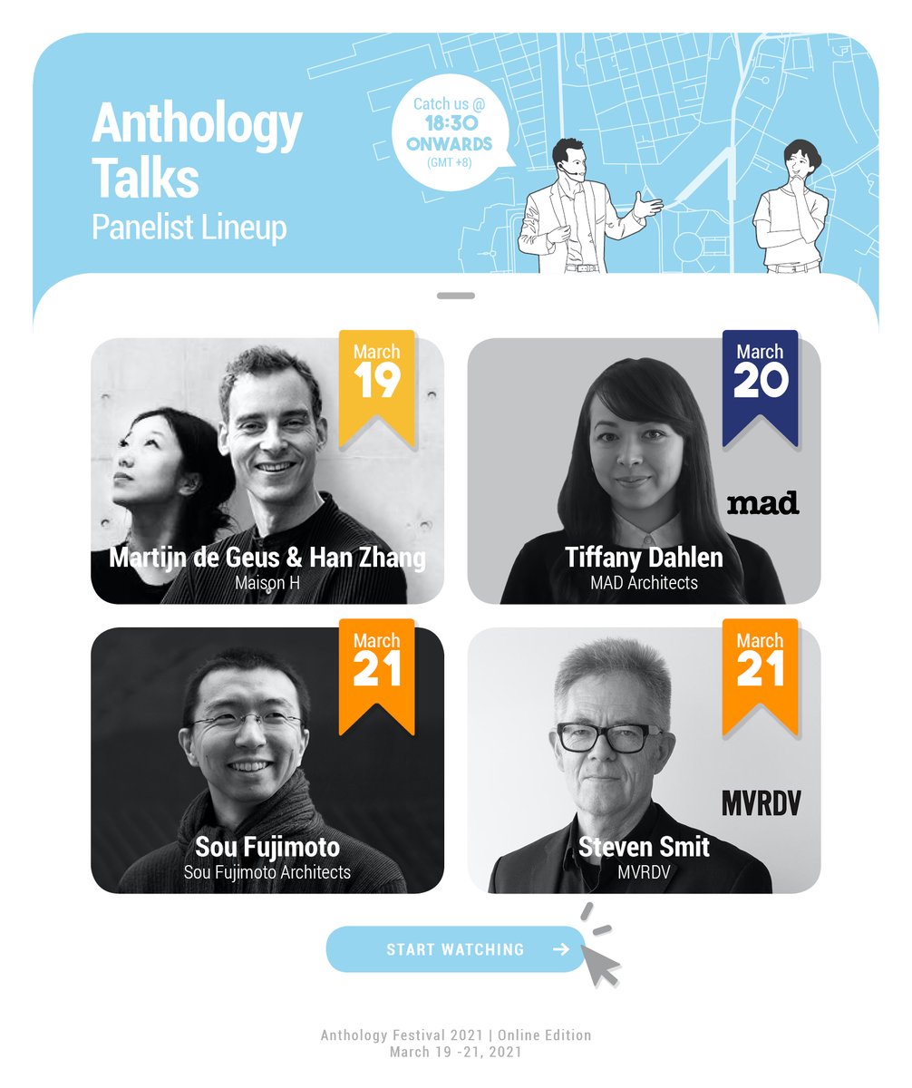 AnthologyFest's tweet photo. Honored to have such amazing architects to share with us their projects and architecture experiences at Anthology Talks 2021!

Check out the full schedule at https://t.co/ba21Ieg35Y https://t.co/cRbHDfeyam

#schedule #festival #onlinefestival #architecturefestival #architecture https://t.co/FCEHaKpDXm