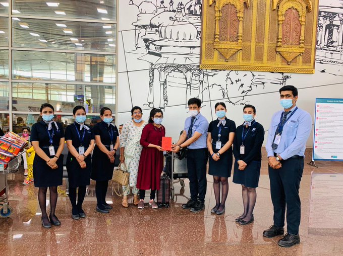 Baby girl born onboard an IndiGo flight: Baby girl was born onboard an IndiGo flight from Bangalore to Jaipur on Wednesday. 