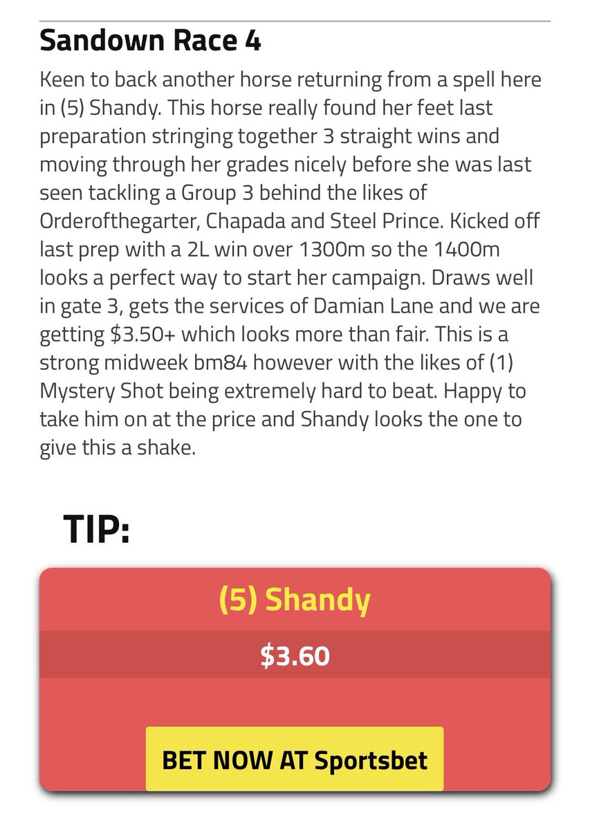 Huge win from Shandy after having no luck early in the straight!