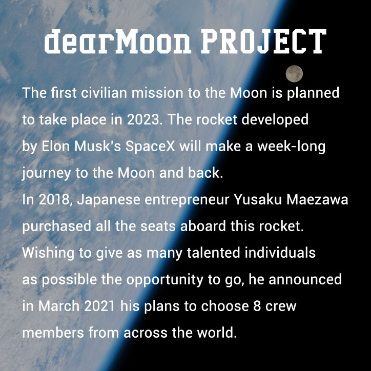 bmwenechanya's tweet photo. Going to the moon, first civilian mission 
#dearmooncrew https://t.co/xHPR5lj5ap
