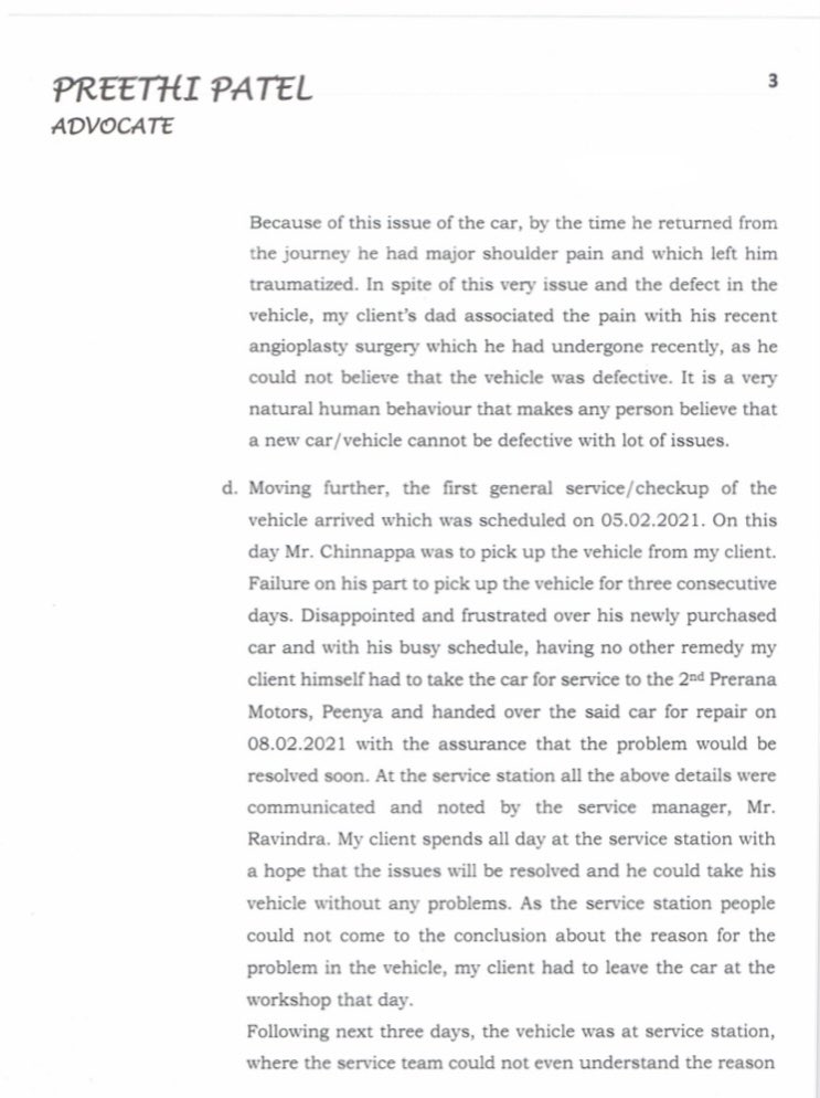devangpatel_'s tweet image. Hello, @TataCompanies today I am being compelled to share the notice pictures on this platform as I have not heard anything from @TataMotors regarding the issue of my vehicle. The pictures of the notice continued in the thread.
