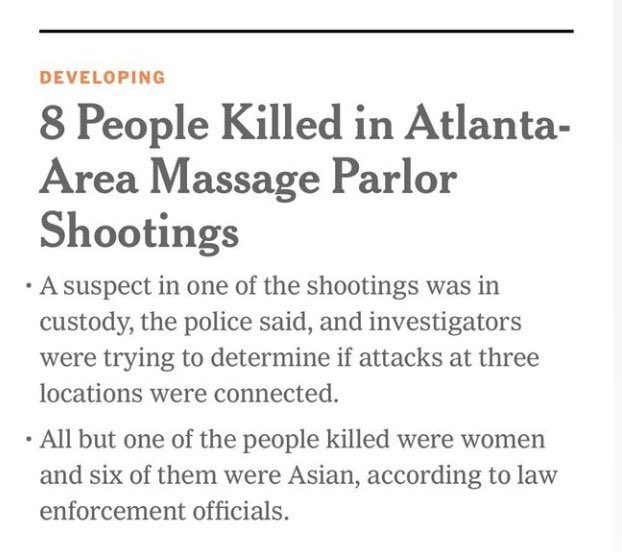 tw // shooting

in case y’all don’t know what’s happening… this will never be okay

#StopAsianHate #AsiansAreHumans