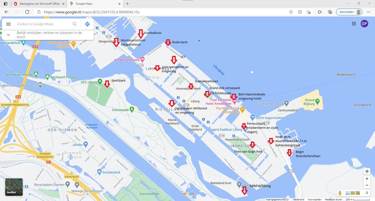 Help je ook mee aanstaande zaterdag om #ijburg schoon te maken? Al meer dan 60 mensen hebben zich opgegeven om een rondje te prikken, vooral bij deze hotspots, extra smerige plekken #ijburg geef je op via ijburggschoon20maart2021@gmail.com ✅