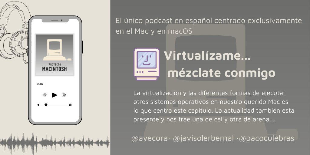 proyectomac's tweet photo. Hoy toca #virtualizar en #macos , entre otras cosillas

https://t.co/kWchTK9L1q https://t.co/actxNPow7Q