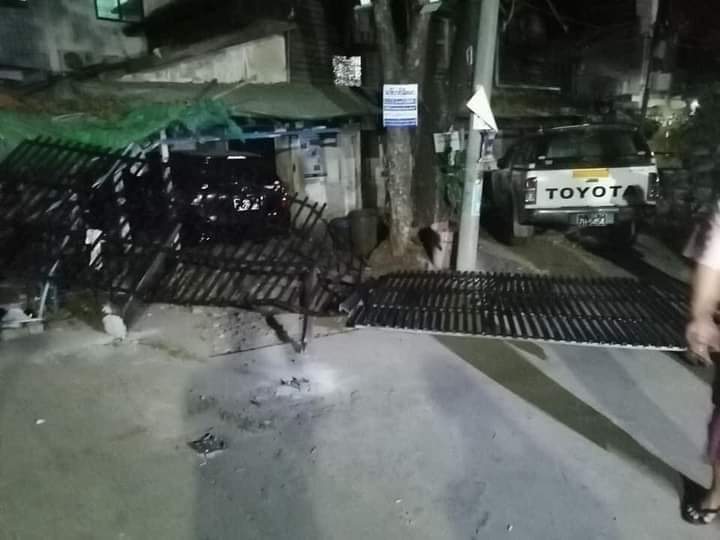 Yesterday Night in South Oakkalarpa,terrorist destroyed the ambulances,vehicles &amp;barriers.
<a href="/KenRoth/">Kenneth Roth</a> <a href="/shafiur/">Shafiur Rahman</a>
RESTORE MOBILE DATA
#WhatsHappeningInMyanmar 
#Mar17Coup