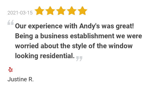 AndysGlassMurr's tweet photo. New 5.0-star Review: "Our experience with Andy's was great! Being a business establishment we were worried about... https://t.co/XCNNZzCXVn