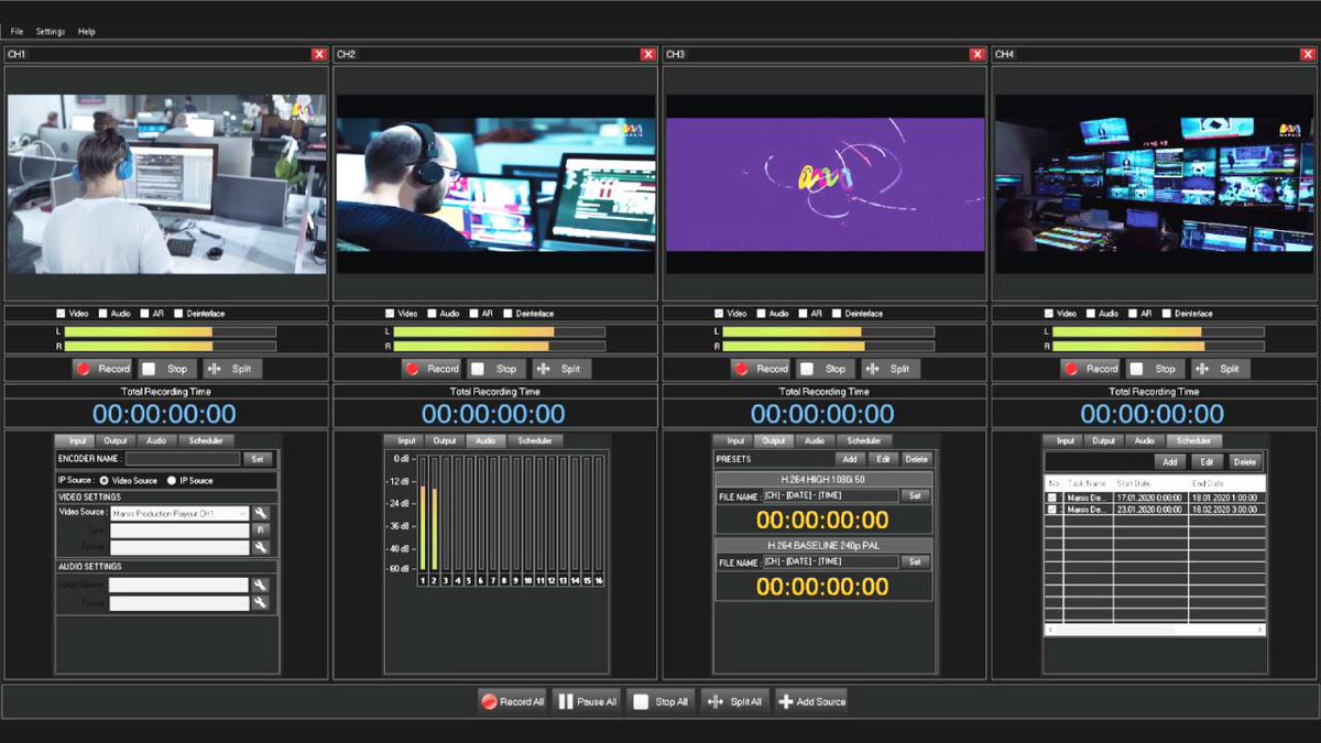 marsisTV's tweet photo. MARSIS INGEST SOFTWARE
Visit: https://t.co/WkV8EbeQvG
Marsis Ingest is multi-channel and multi-profile recording solution with IP and Video inputs. Ingest can record up to 8 channels in a single workstation in certain codecs. https://t.co/Ct4VtIS51R