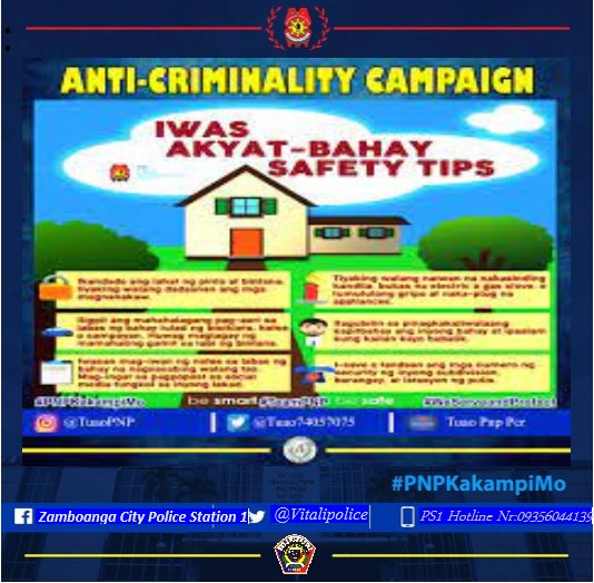 ANTI-CRIMINALITY CAMPAIGN
#PNPAntiCriminalityCampaign
#PulisUmaksyonMabilis
#PNPKakampiMo