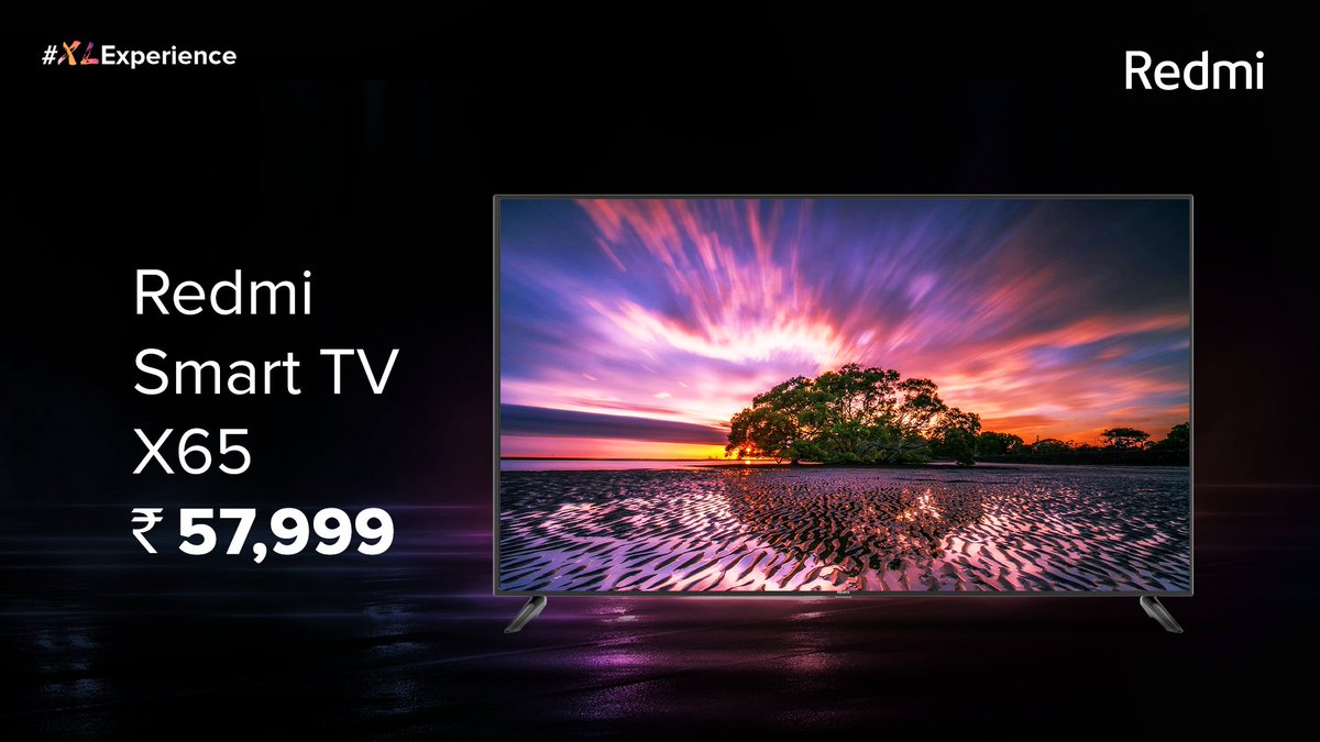 GadgetsFlix's tweet photo. Redmi X series SmartTV's Launched in India, Sale Starts from 26th March
•X50 - ₹32,999
•X55 - ₹38,999
•X65 - ₹57,999
#Xiaomi #RedmiSmartTV #RedmiX https://t.co/Ya2P6t6ewC