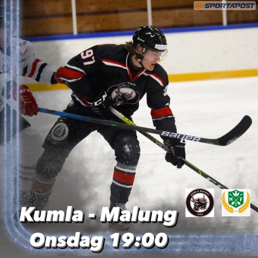 Matchdags! Ikväll rullar kvalserien igång och vi tar emot Malung på hemmaplan. Vi har en bra känsla i gruppen och går självklart för seger. Matchen går som vanligt att köpa på Hockeyettan.se, glöm inte det! Laguppställning kommer närmare kvällen 🔴⚫️ 
#hockeyettan