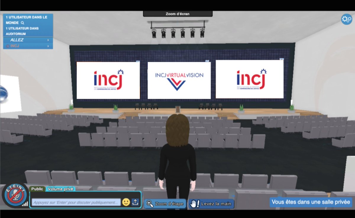 A 10h s'ouvrira l'INCJ Virtual Vision, la journée portes ouvertes et d'intégration du nouvel Institut national de #formation des #commissairesdejustice, doublée d'un #jobfair : étudiants, équipes pédagogiques et employeurs échangeront sous avatar dans un monde dédié 💯% virtuel.
