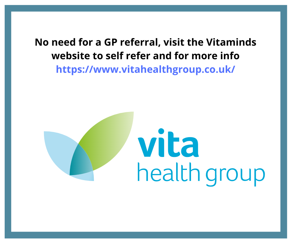 Mental health really matters - did you know that Vita Health Group works with the NHS to offer a range of short term psychological therapies to adults 16 years and over.  You don’t need a GP referral, you can refer yourself 🔗⤵️
ow.ly/4whP50DZ0H5