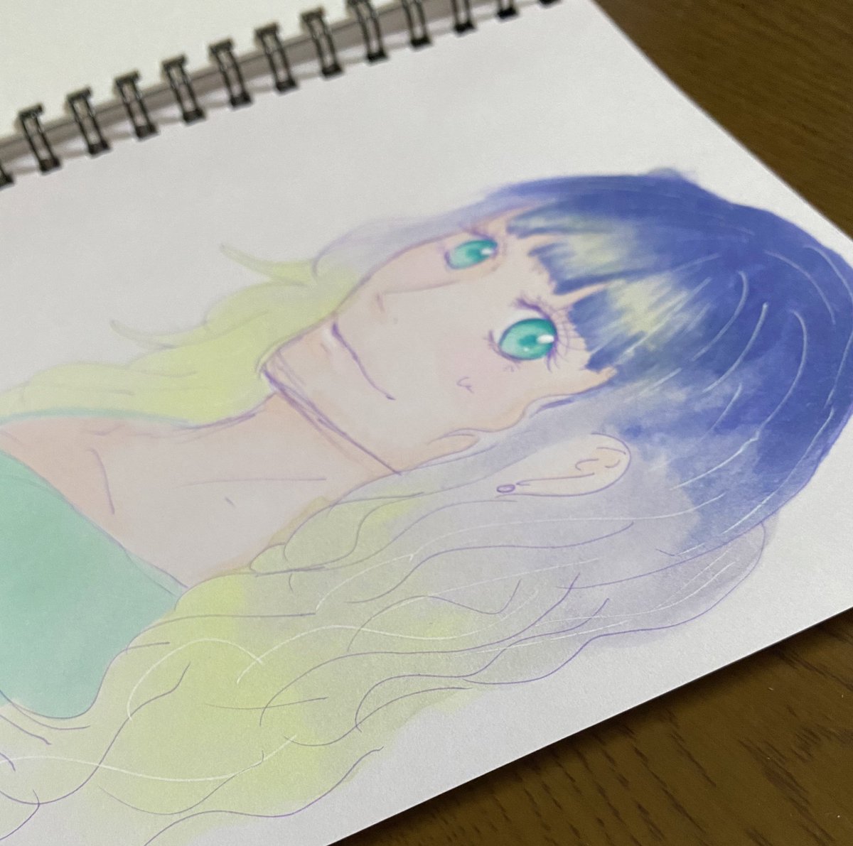 猫の家来 紙質みたくて 下書きなしで1発書きして書いたらまあまあミスったなり コピック コピック初心者 コピックイラスト オリジナルイラスト