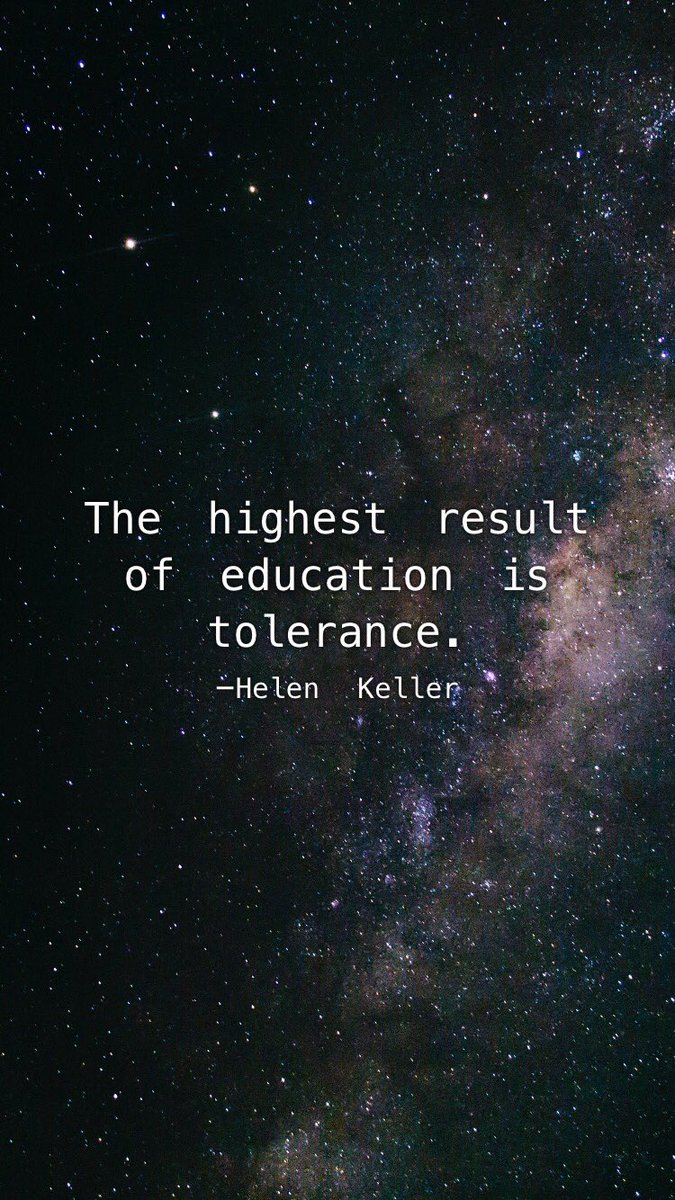 The highest result of education is tolerance.

#quotes #motivation #qotd #quote #inspiration #quoteoftheday #motivationalquotes #dailyquotes #inspirational #quotestoliveby #inspirationalquotes #instamotivation #instainspiration  #instalife #instaquotes #motivationdaily