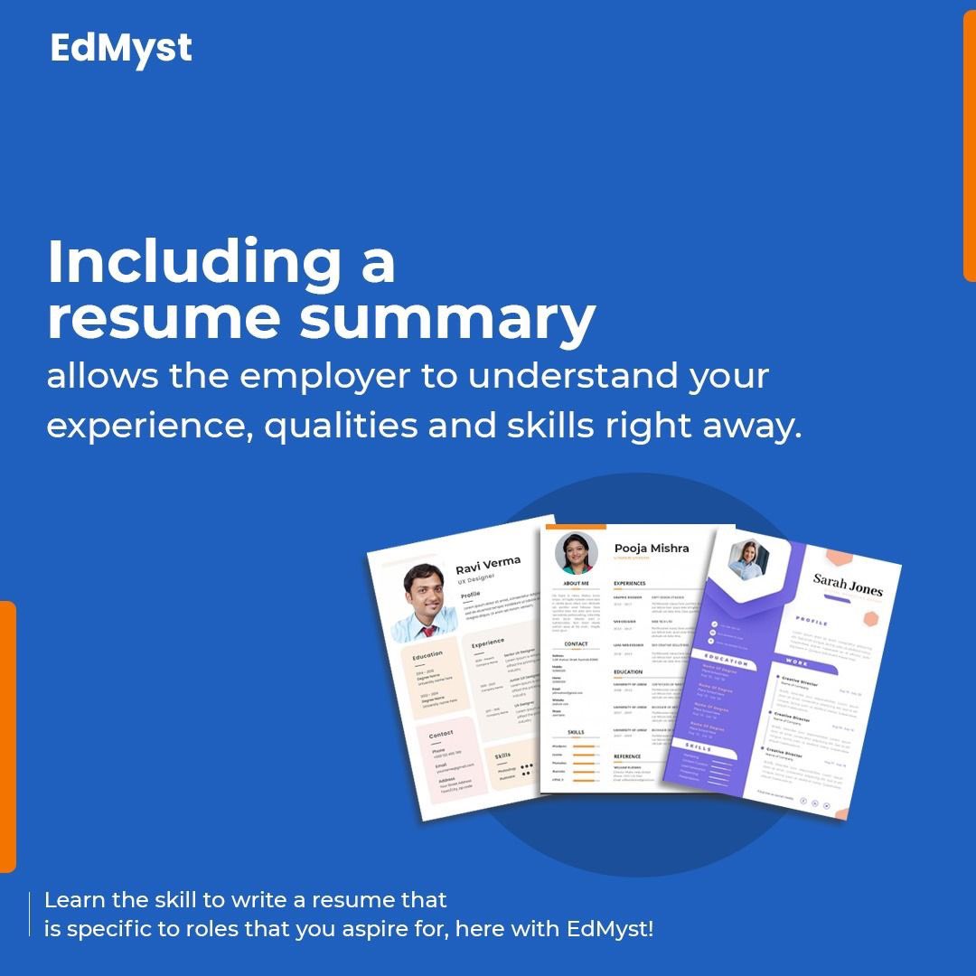 edmyst1's tweet photo. Having a winning #resume is your first step towards landing your dream job.
Book a session with us at https://t.co/Of2mMELM8B now!
#coaching #resumesummary #resume #dreamjob #EdMyst #personalisedcoaching #experts #industryexperts https://t.co/I2WWhLicvM