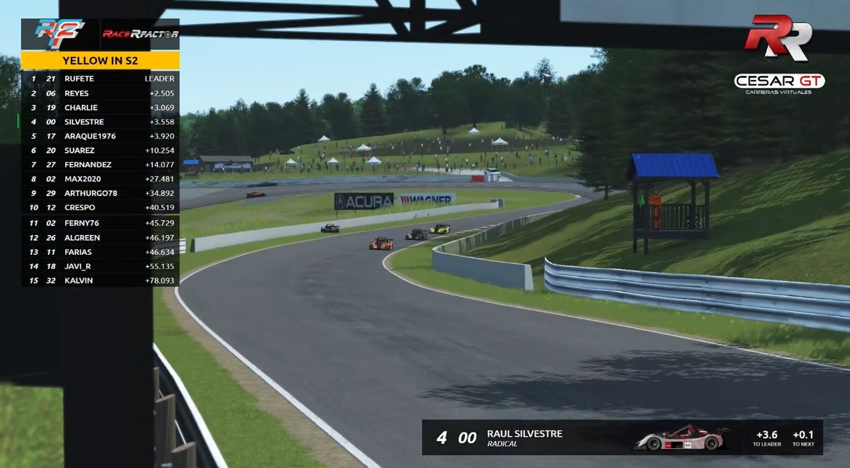 RealsimRacer_RR's tweet photo. Un fallo de Miguel Reyes cuando rodaba con una buena ventaja en la vuelta 20 de la Copa Radical dejo la carrera en manos de Rufete que aprovechó la ocasión para conseguir su primera victoria del año, el lider Charlie fue 3º y Reyes consiguió remontar hasta la 2ª plaza. 🏁🏁🏁 https://t.co/fcsyEbrov8