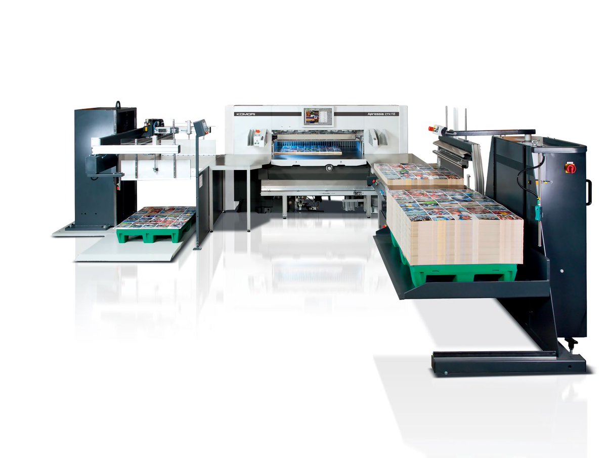 How to maintain the productivity balance of the #printing process and subsequent #postpress processes is always a challange. A small difference in production timing can result in full pallets around the jogger. #Komori is able to assist with the #CTX bit.ly/3rW09Gy