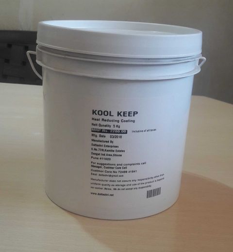 KOOL KEEP is an environment friendly elastomeric preparation and is recommended as a thermal barrier coating and provided heat insulation along with its flexible nature. 

cutt.ly/rz9prrG