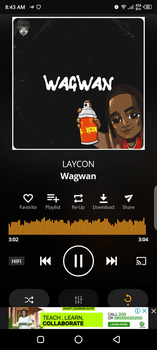 ayaudu17's tweet photo. My @audiomack playlist this morning. I just couldn't stream @itsLaycon and not add Narcos and Baba Fela Remix because won ti he gbese ni app yi sha.
#iCONsStreamingPartyTimetable
#LayconXOPPO https://t.co/weP9cWvuY4
