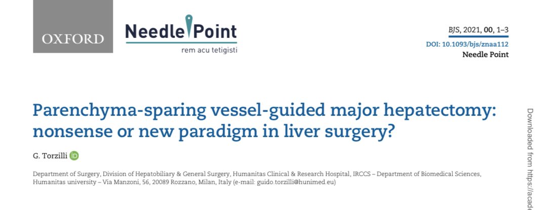 TorzilliGuido's tweet photo. Honored for the cover of Feb 2021 issue of BJS representing a parenchyma sparing major hepatectomy discussed in the needlepoint article contained in that issue itself. Thanks for appreciation. https://t.co/BBbJVmbkeE