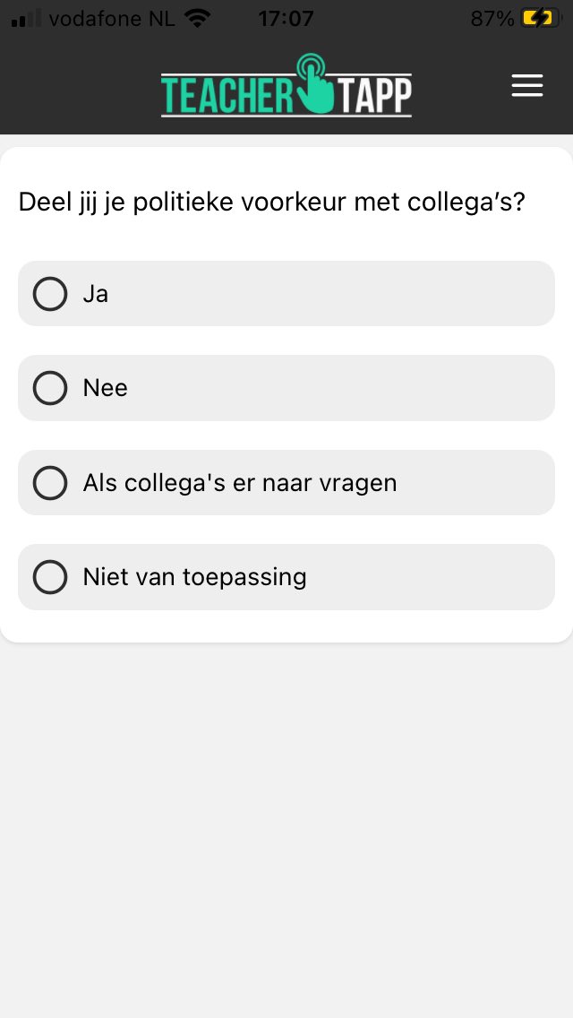 TeacherTappNL's tweet photo. Wij vragen dit vandaag. Je kunt nog tot 16.29 antwoord geven. https://t.co/G62sgSuUbY